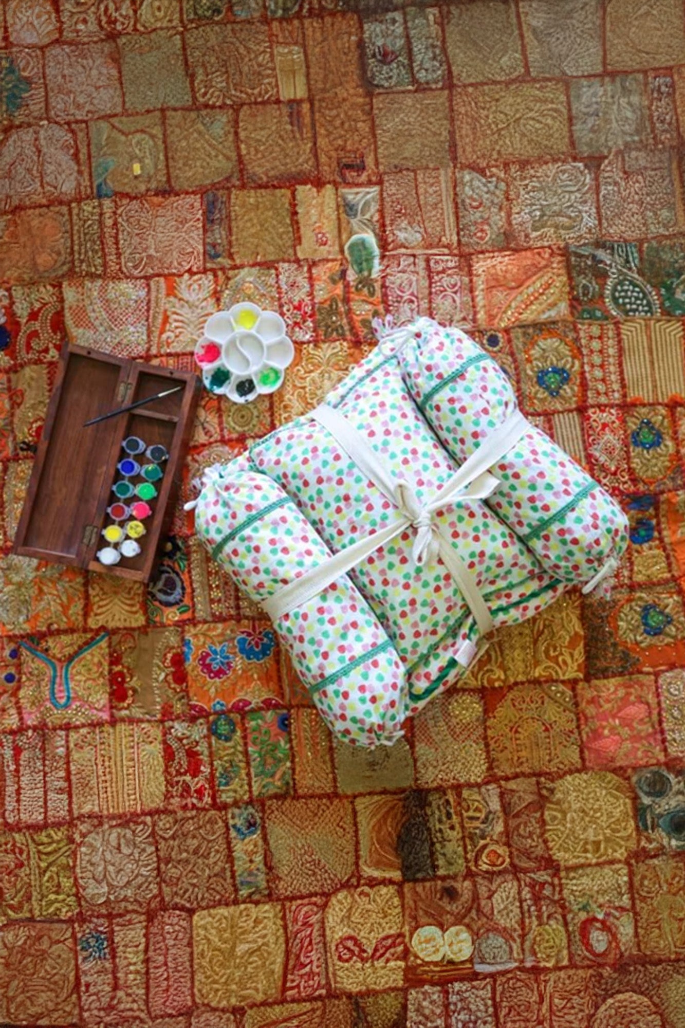 Baby Bed Set Little Hearts