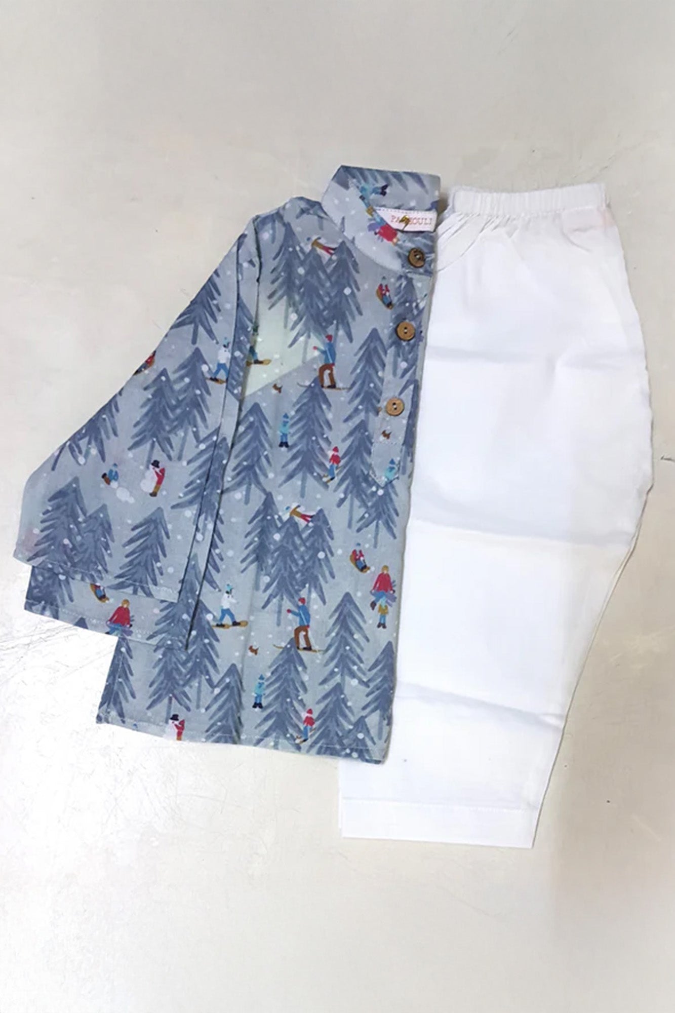 Kurta Pajama Set Infant Boy Christmas Tree