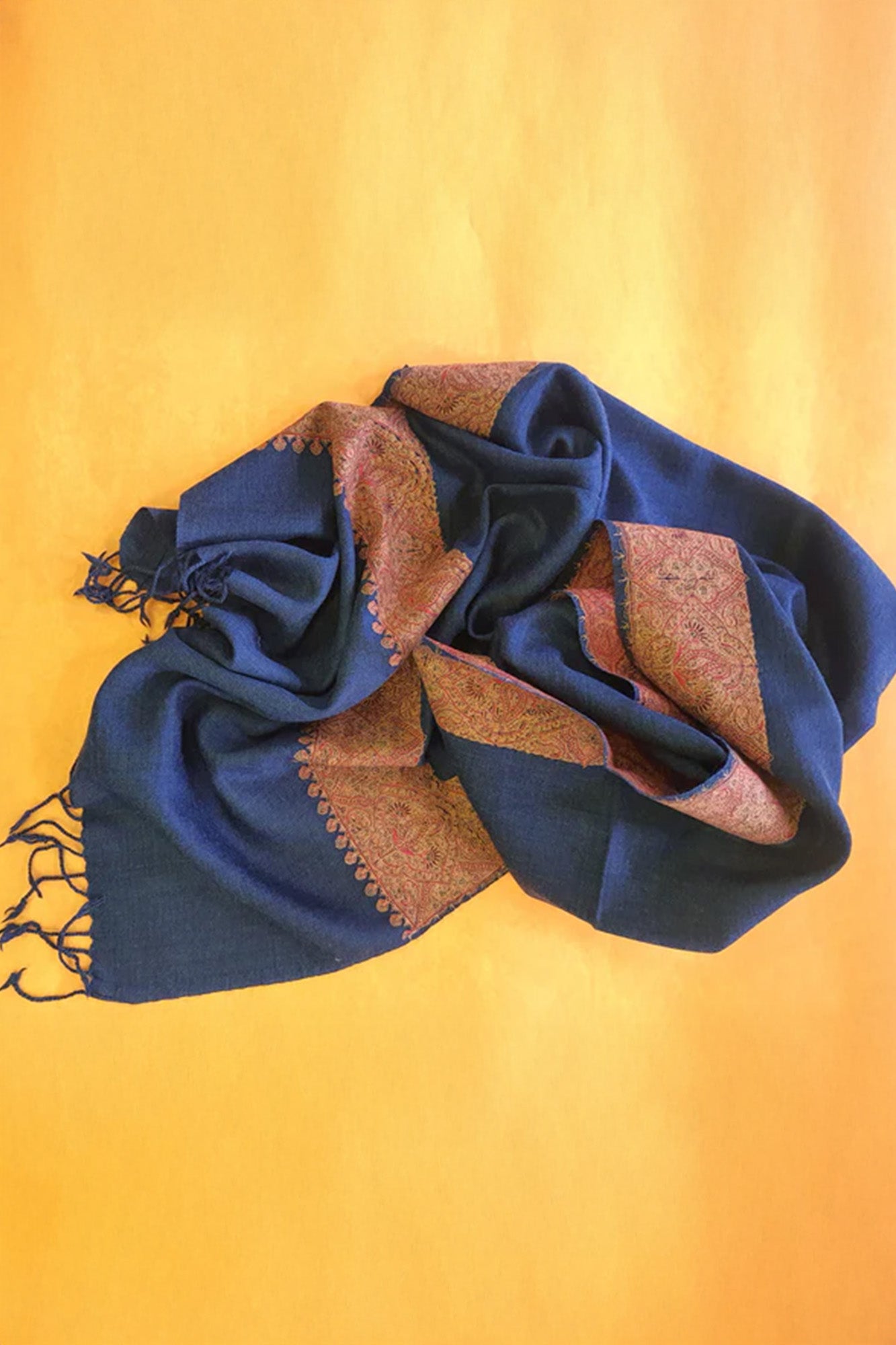 Women Pashmina Palla Buti Blue