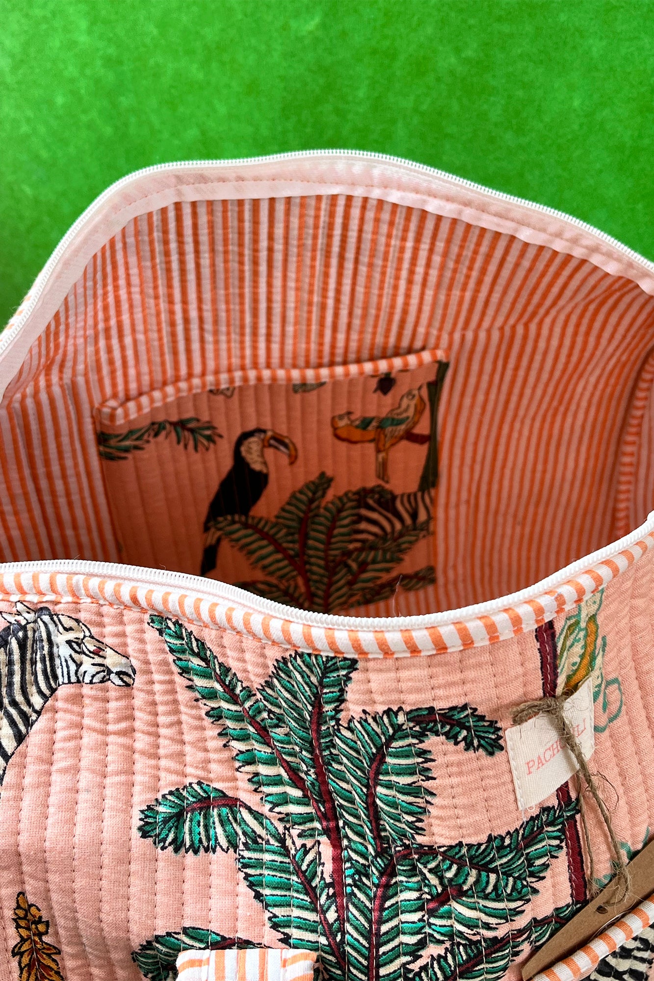 Bag Duffle Peach Zebra