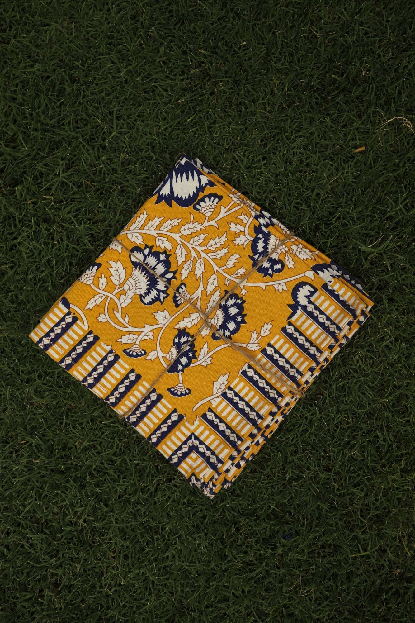 Yellow Jaal Napkin Set