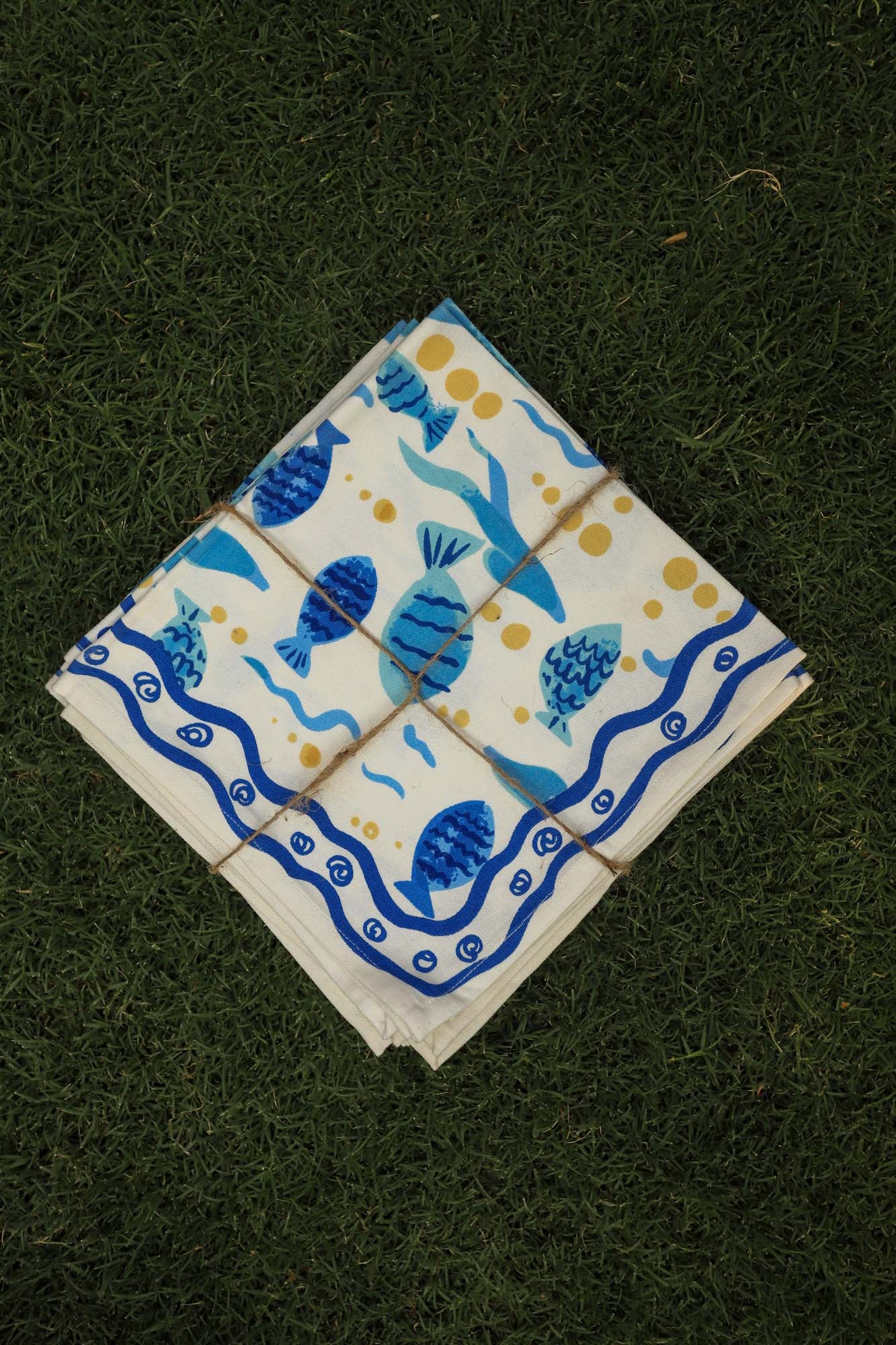 Napkin Set of 6 Marine Blue