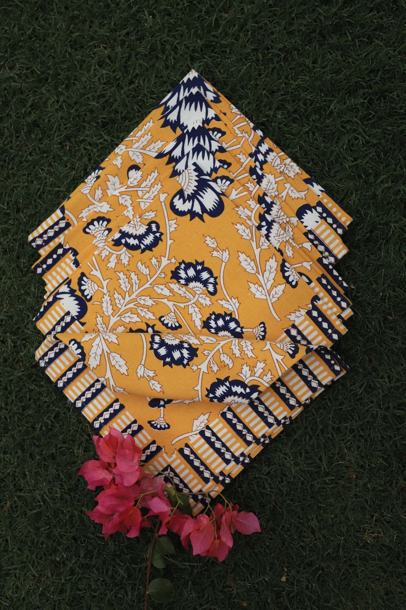 Yellow Jaal Napkin Set