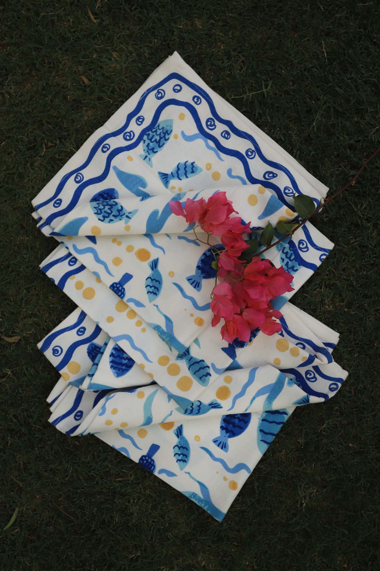 Napkin Set of 6 Marine Blue