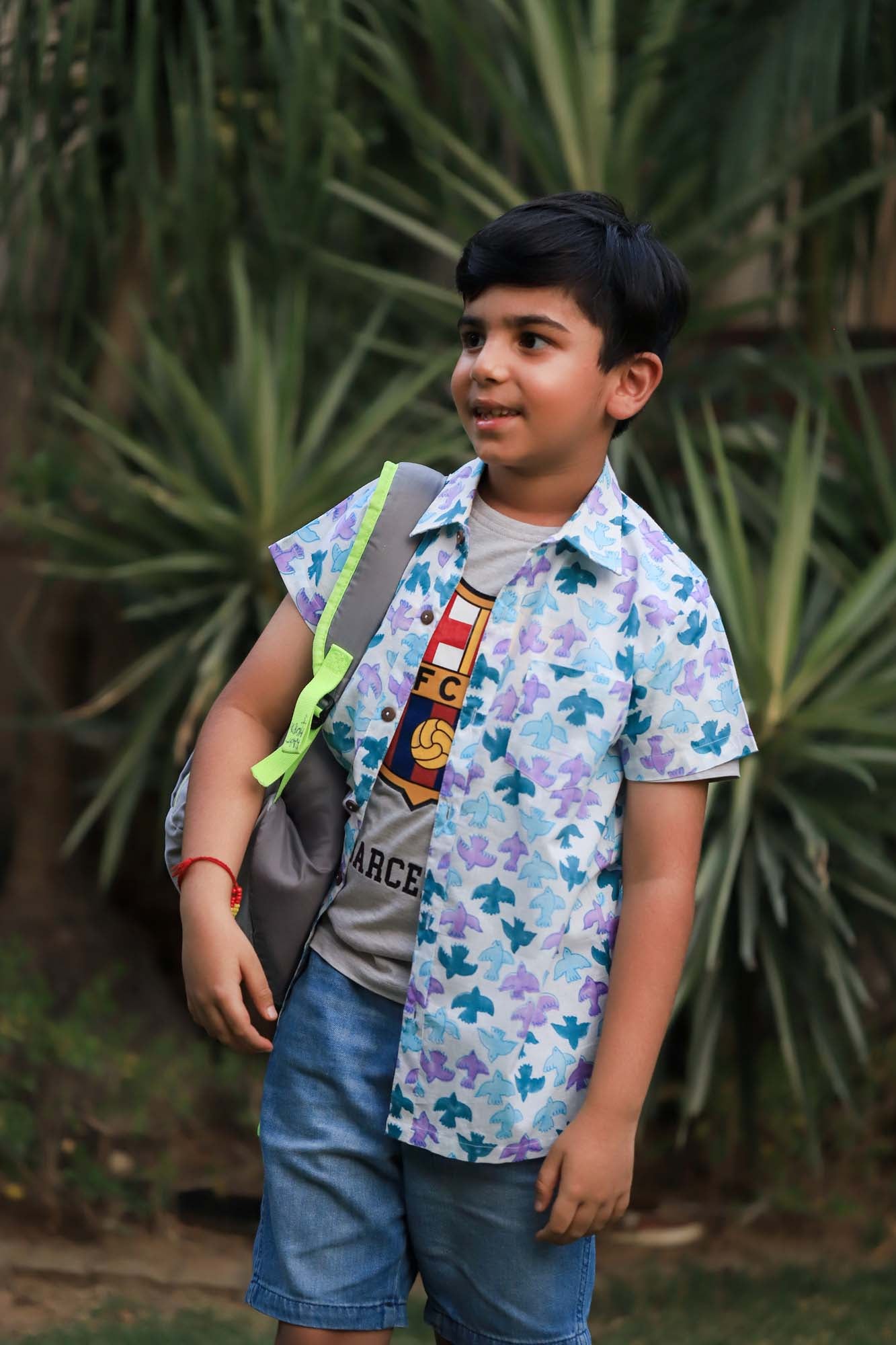 Shirt Boy Bird Colorful