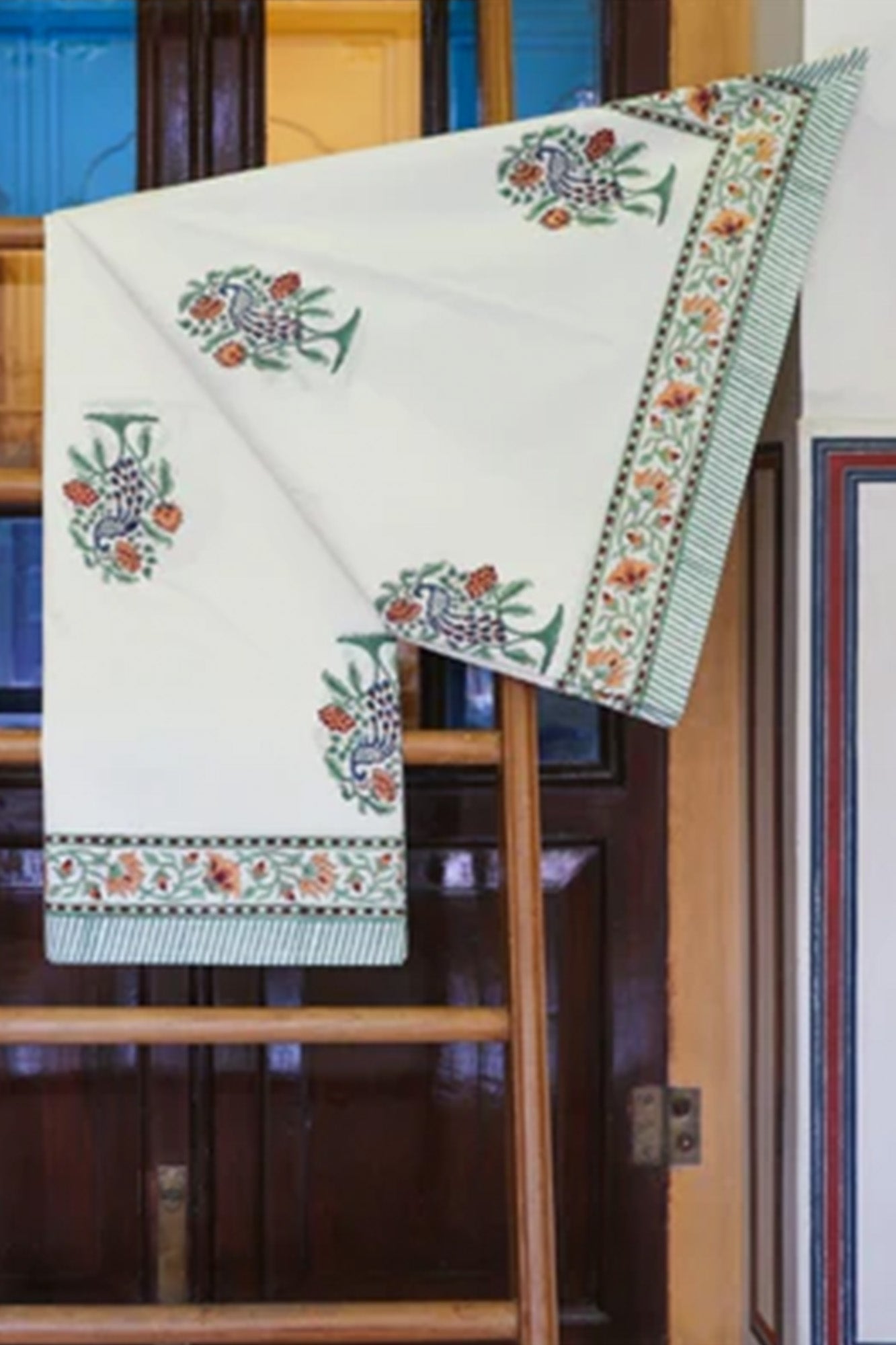 Bedsheet Tree of Life Block Printed