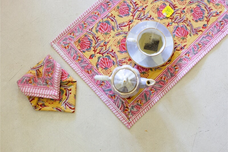 Place Mat & Nepkin Set S/12 Pink