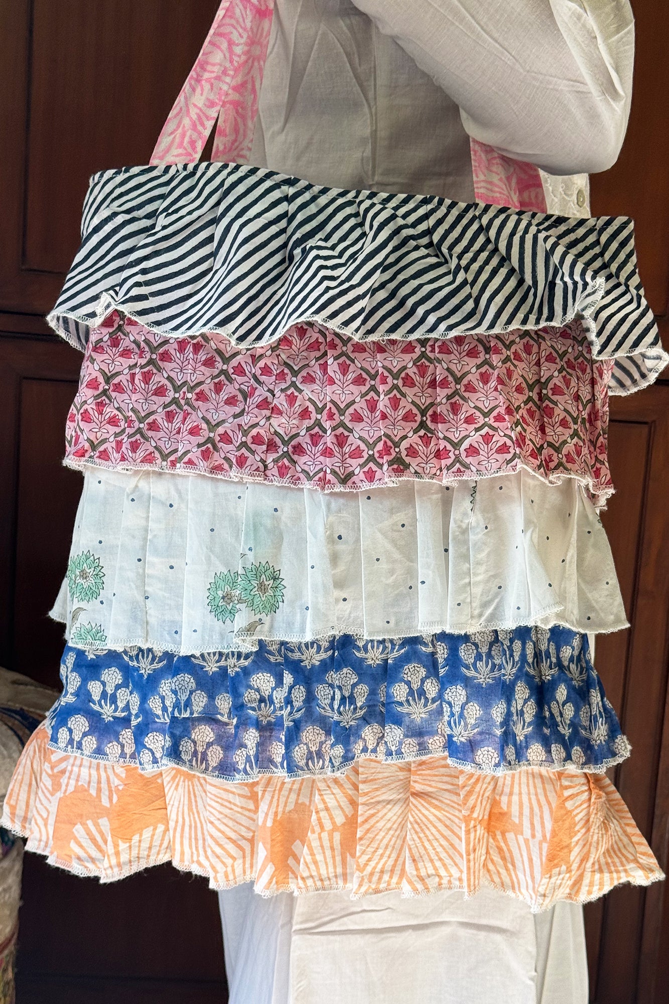 Multi Frill Tote Bag