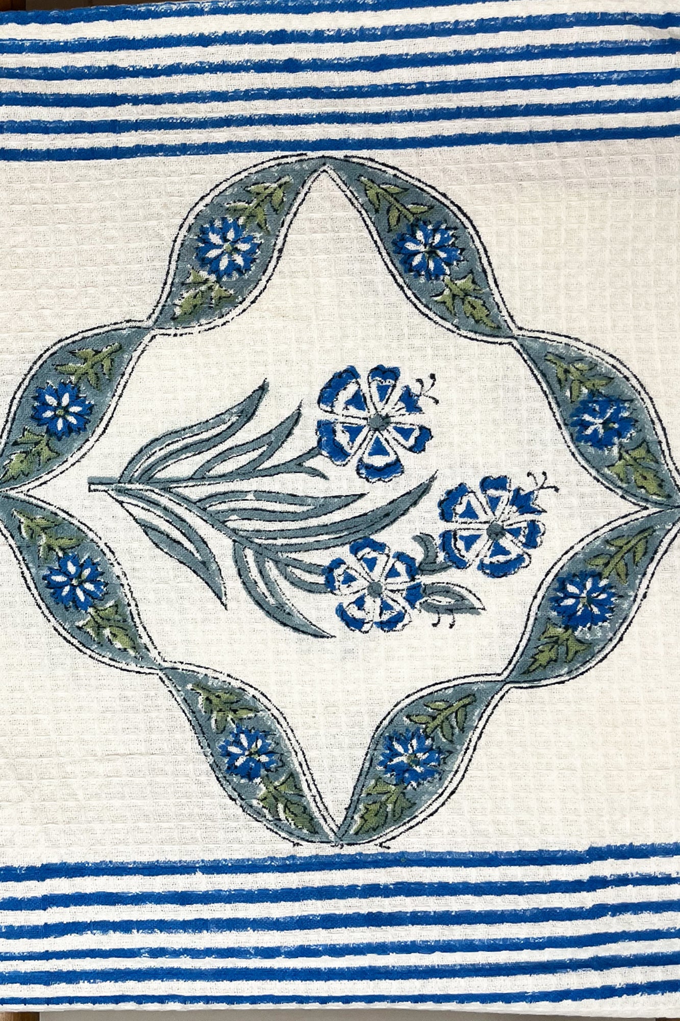 Blue Blossom Bath Towel