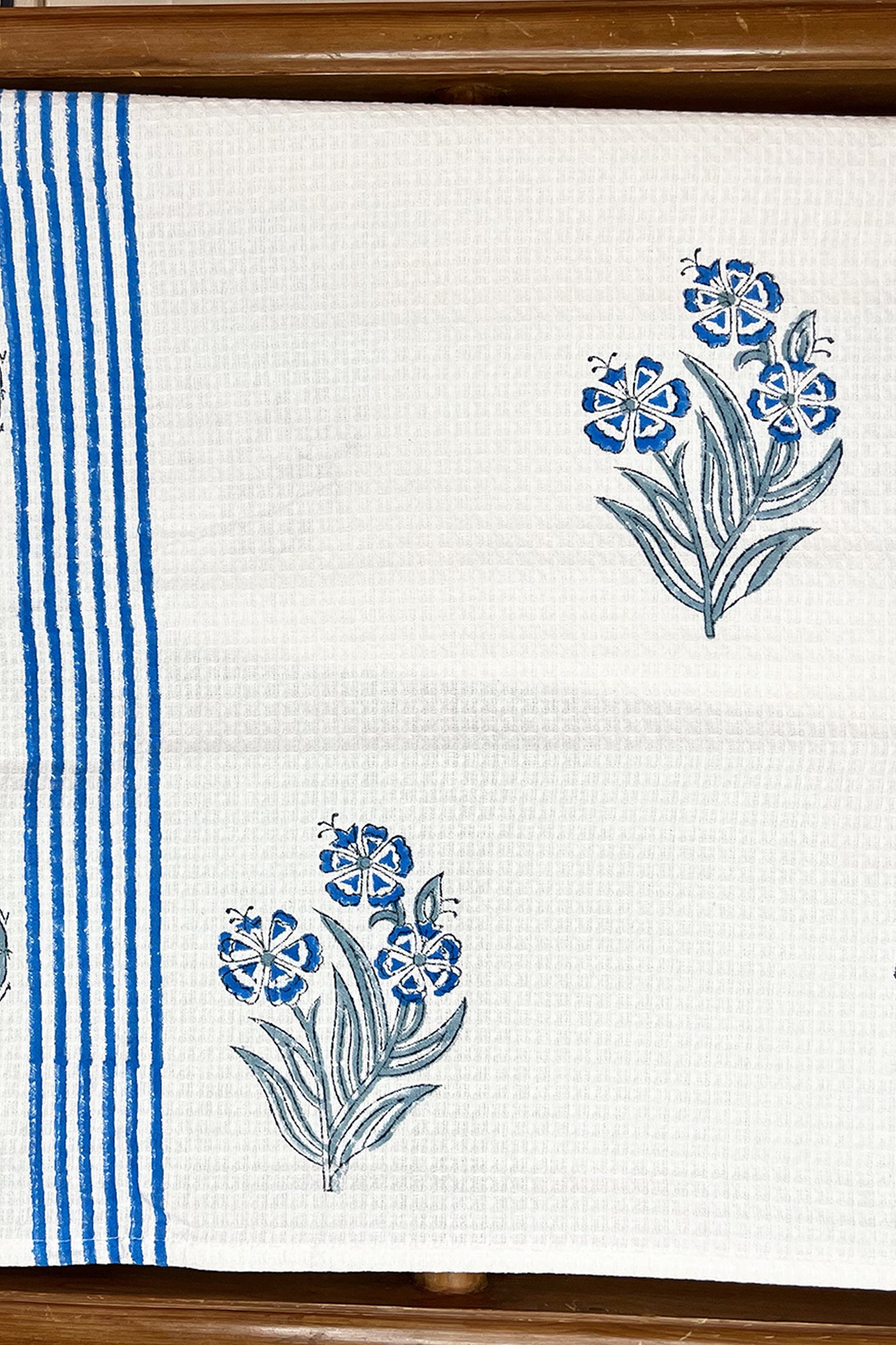 Blue Blossom Bath Towel