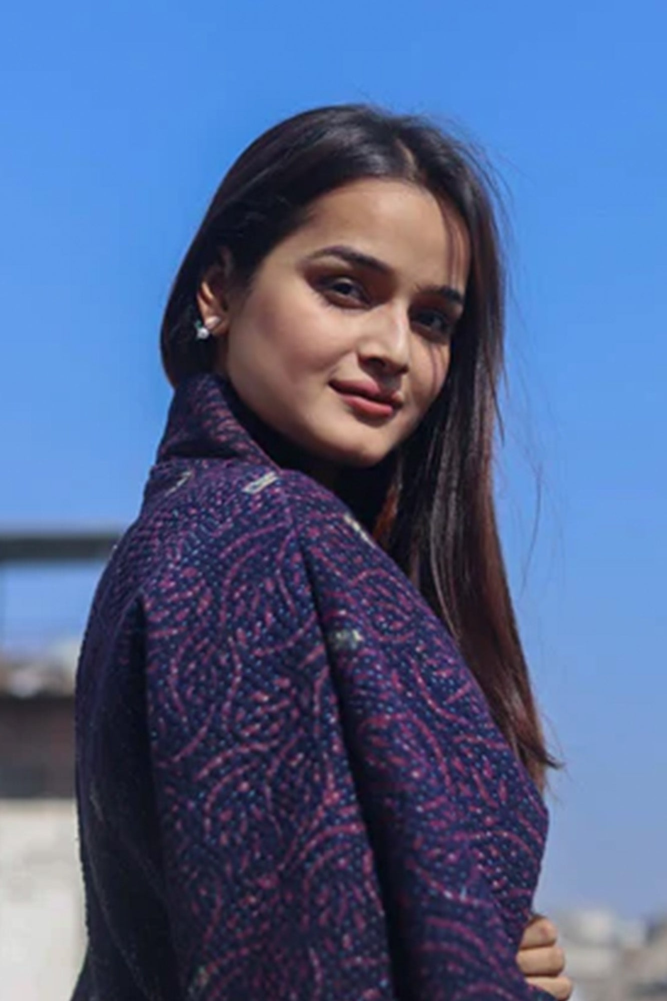 Purple Kantha Jacket
