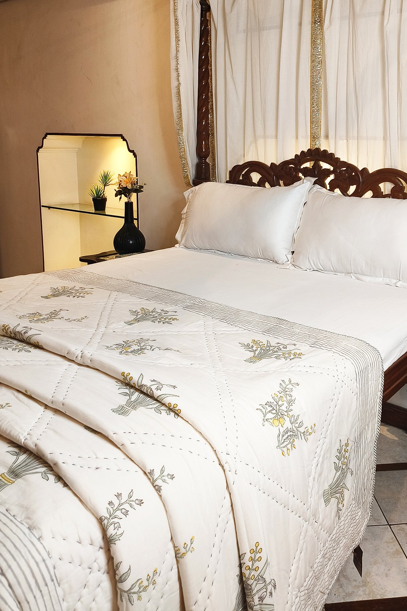 Yellow Pomegranate Razai