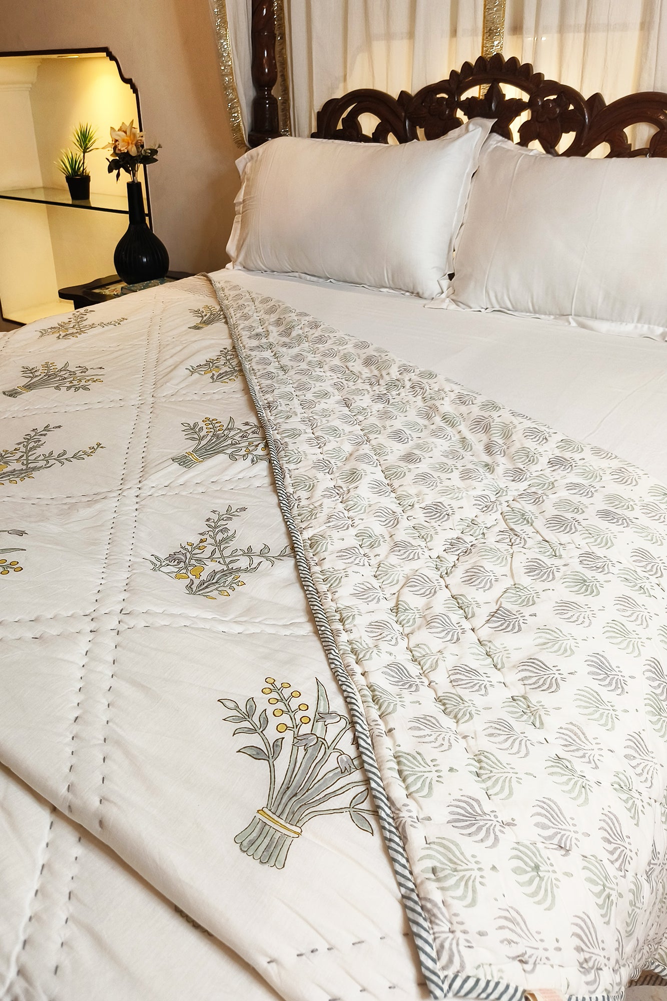 Yellow Pomegranate Razai