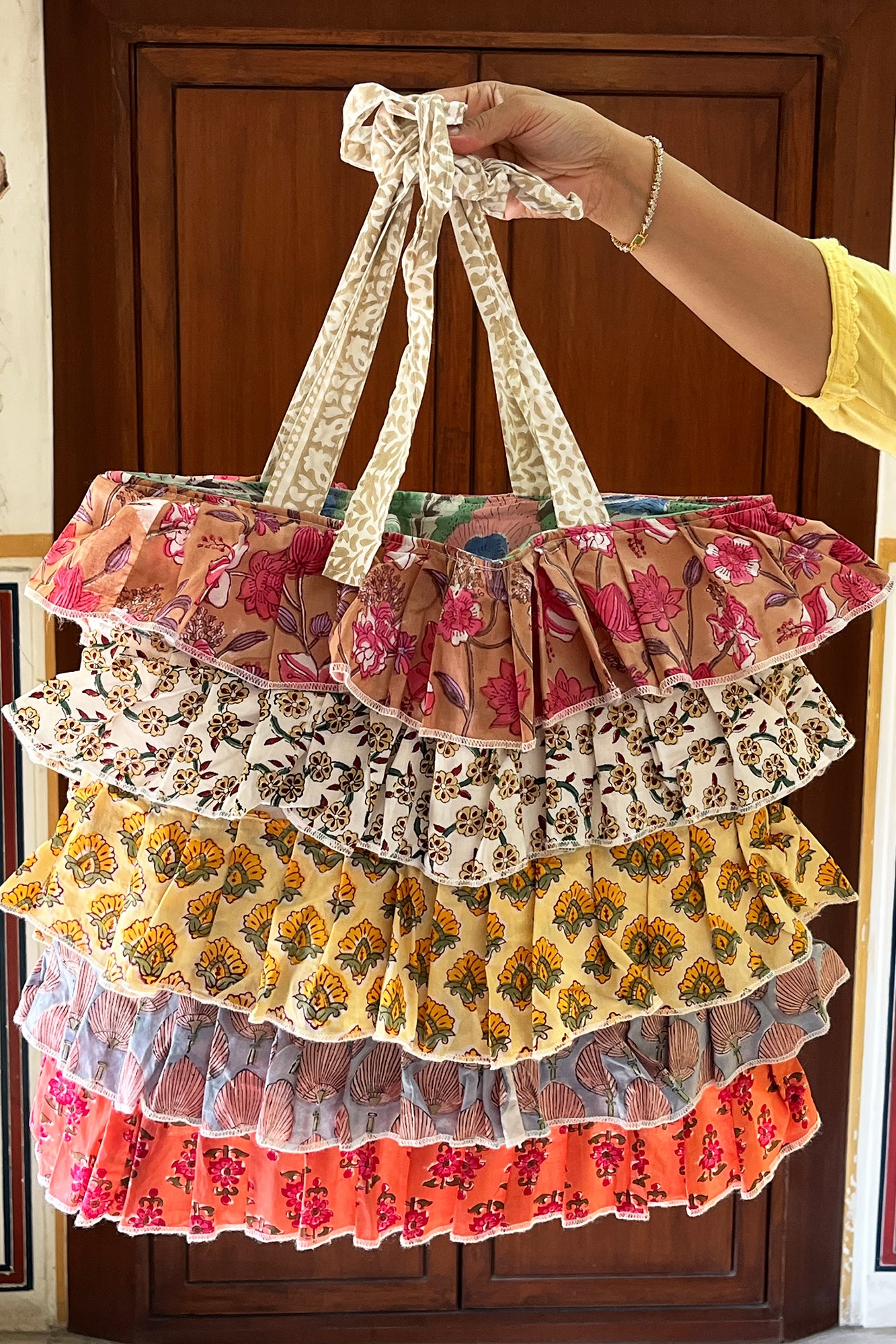 Multi Frill Tote Bag