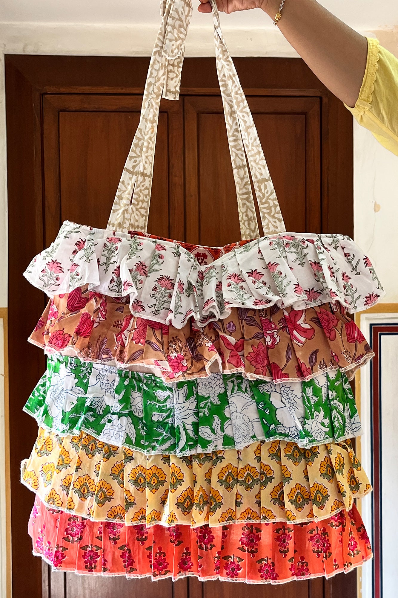 Multi Frill Tote Bag