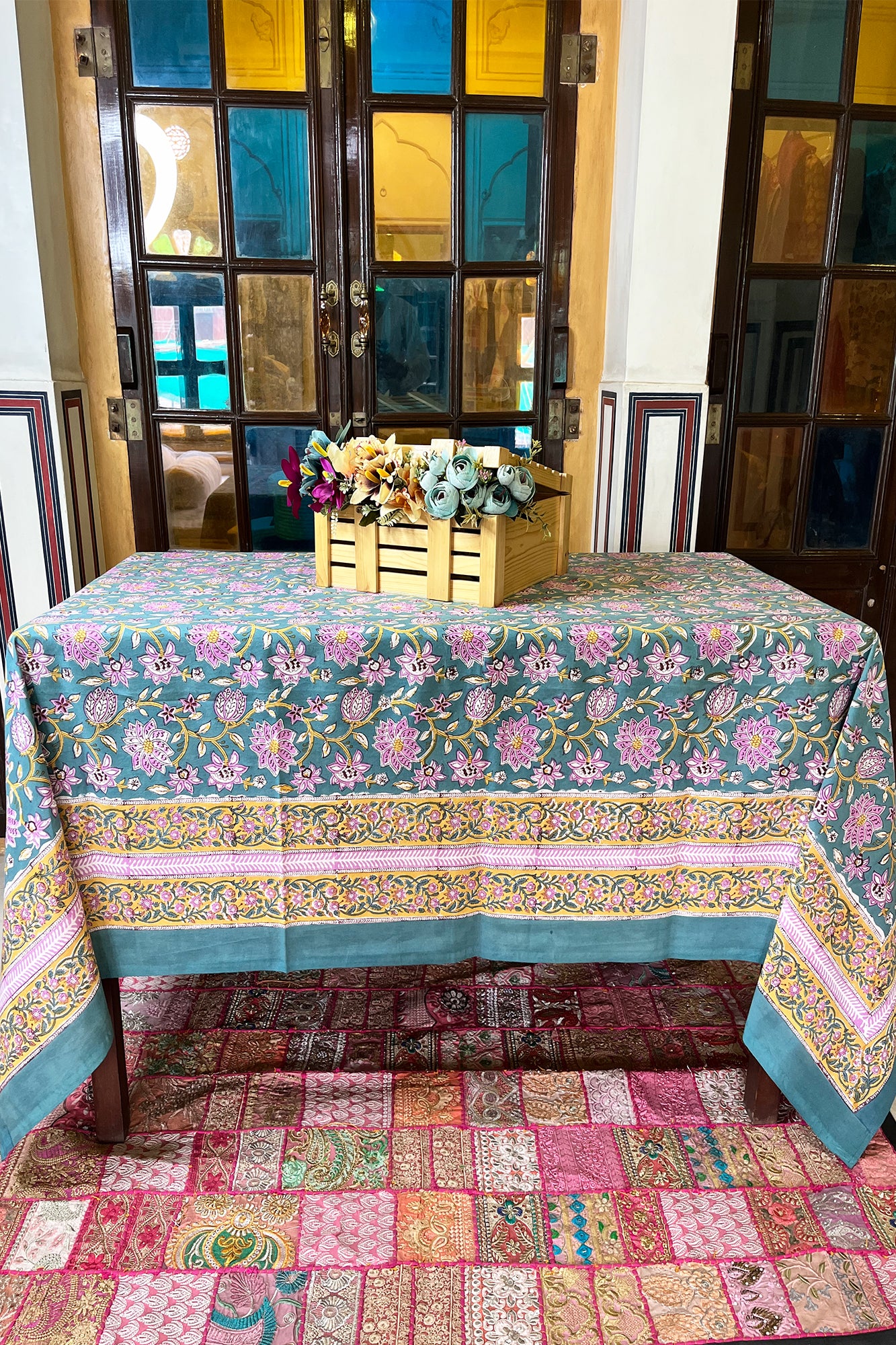 Pink Lotus Table Cover