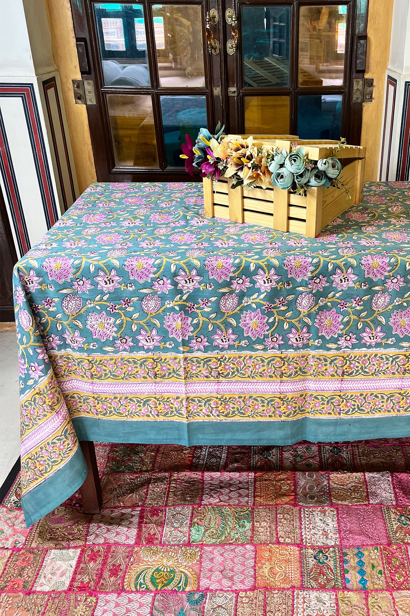 Pink Lotus Table Cover