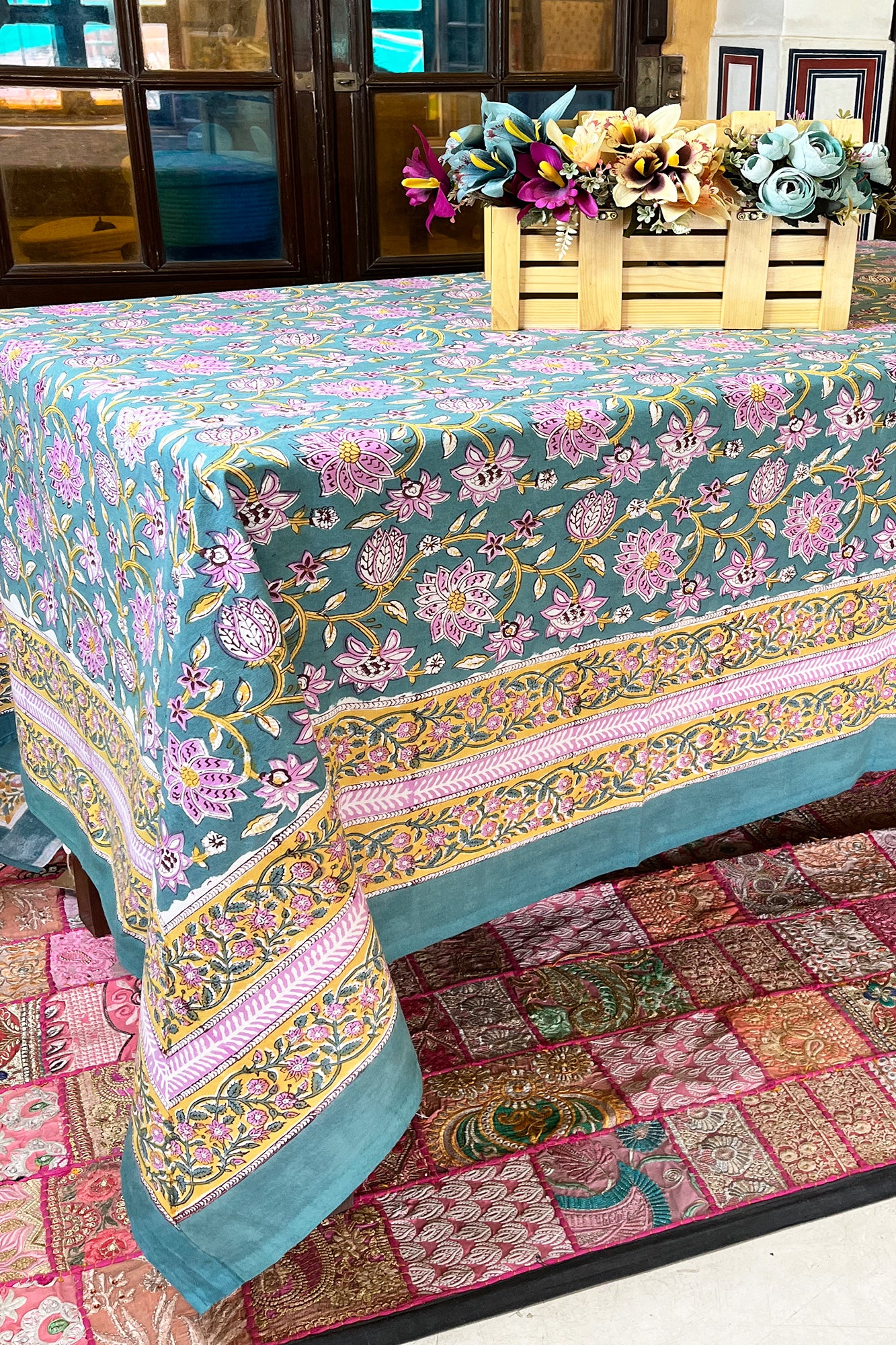 Pink Lotus Table Cover