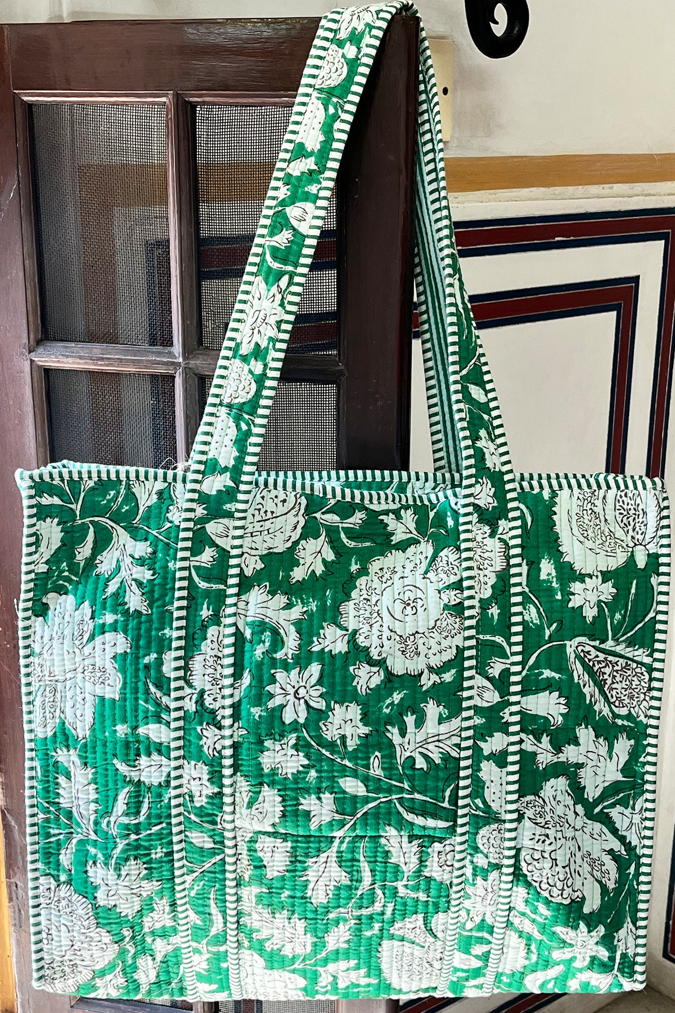 Green Marigold Tote Bag
