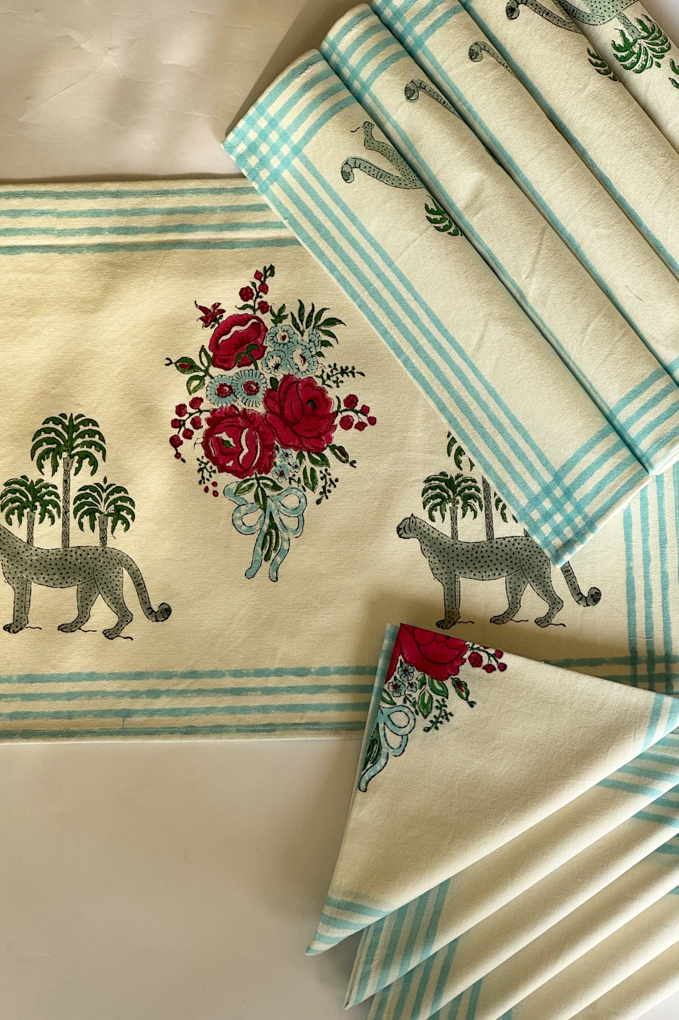 Rogue Rose Stripe Placemat Set of 12