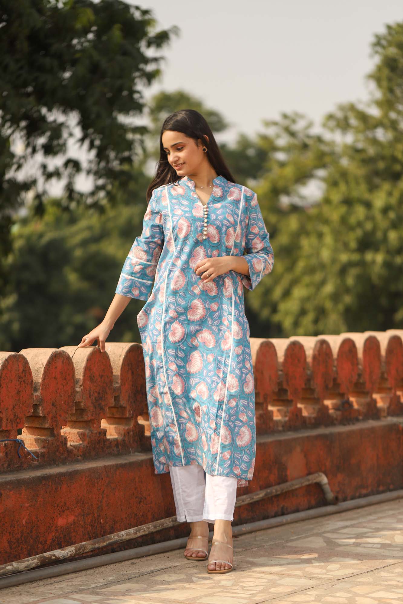 Kurta Long Women Neela Lotus