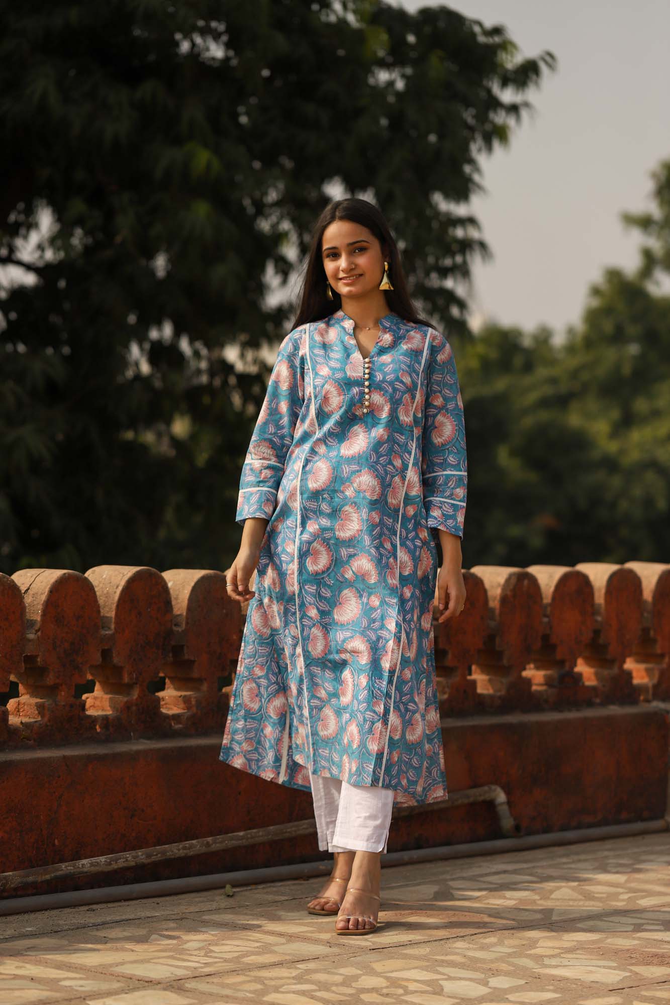 Kurta Long Women Neela Lotus