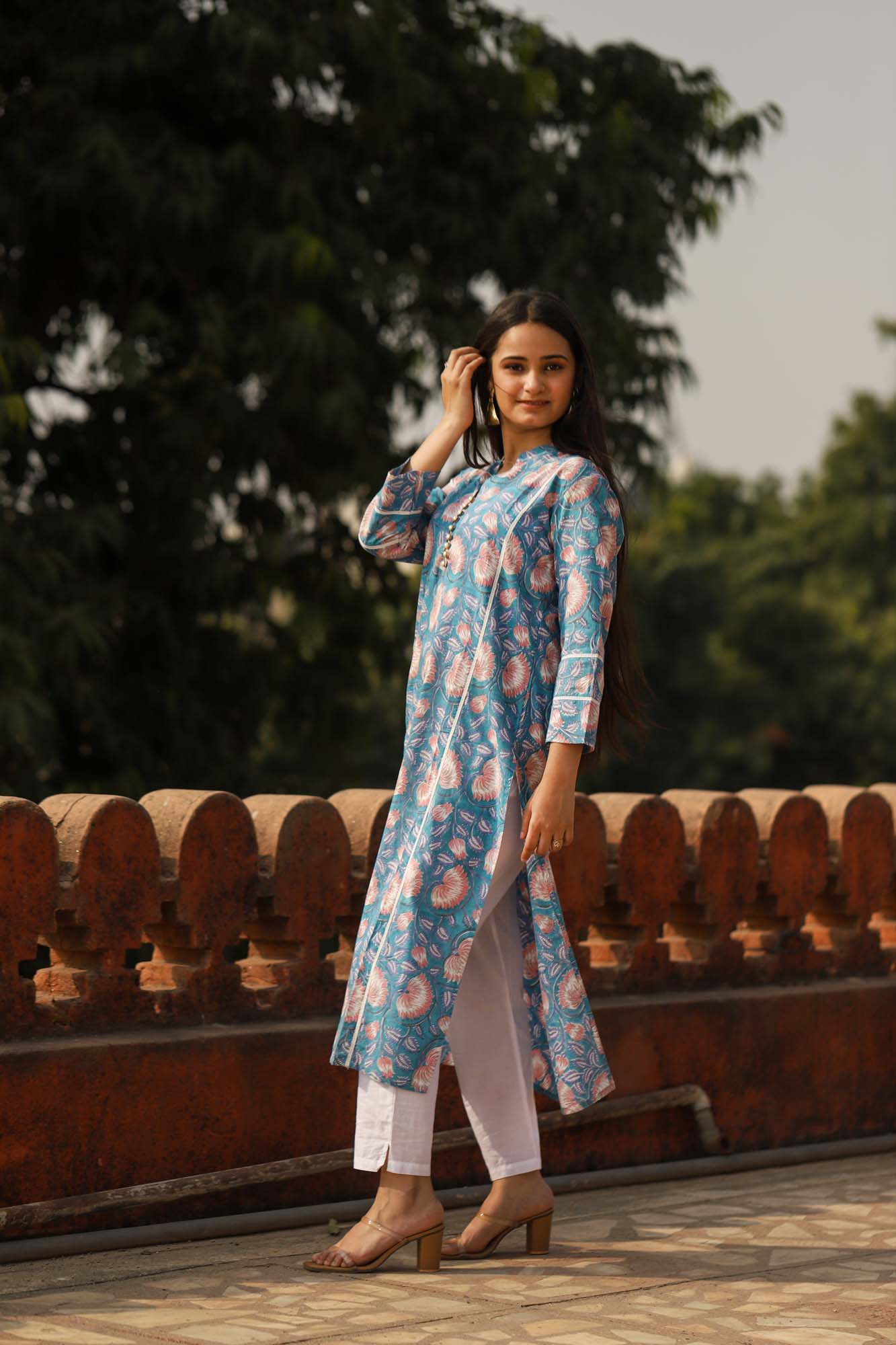 Kurta Long Women Neela Lotus