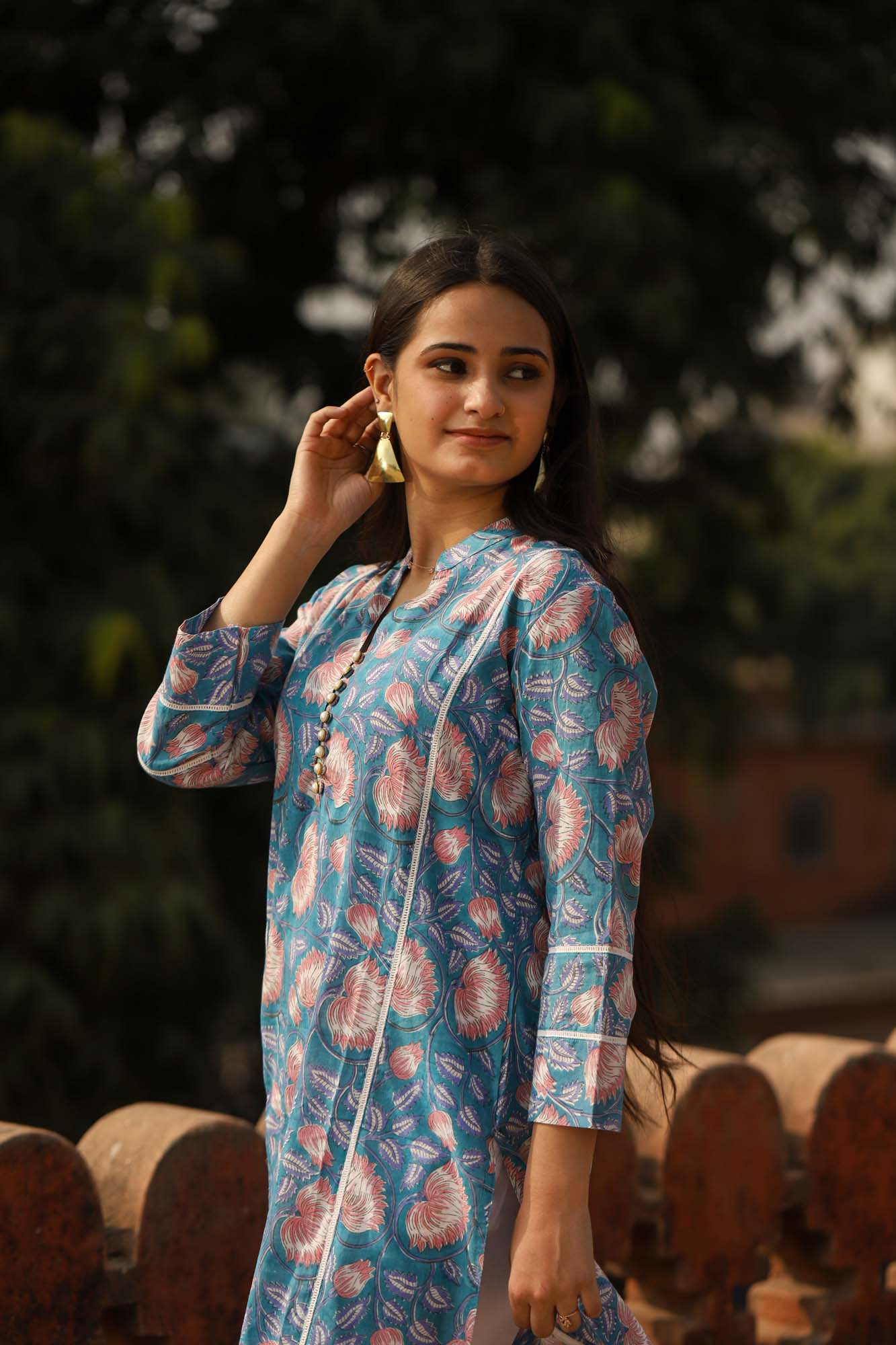 Kurta Long Women Neela Lotus