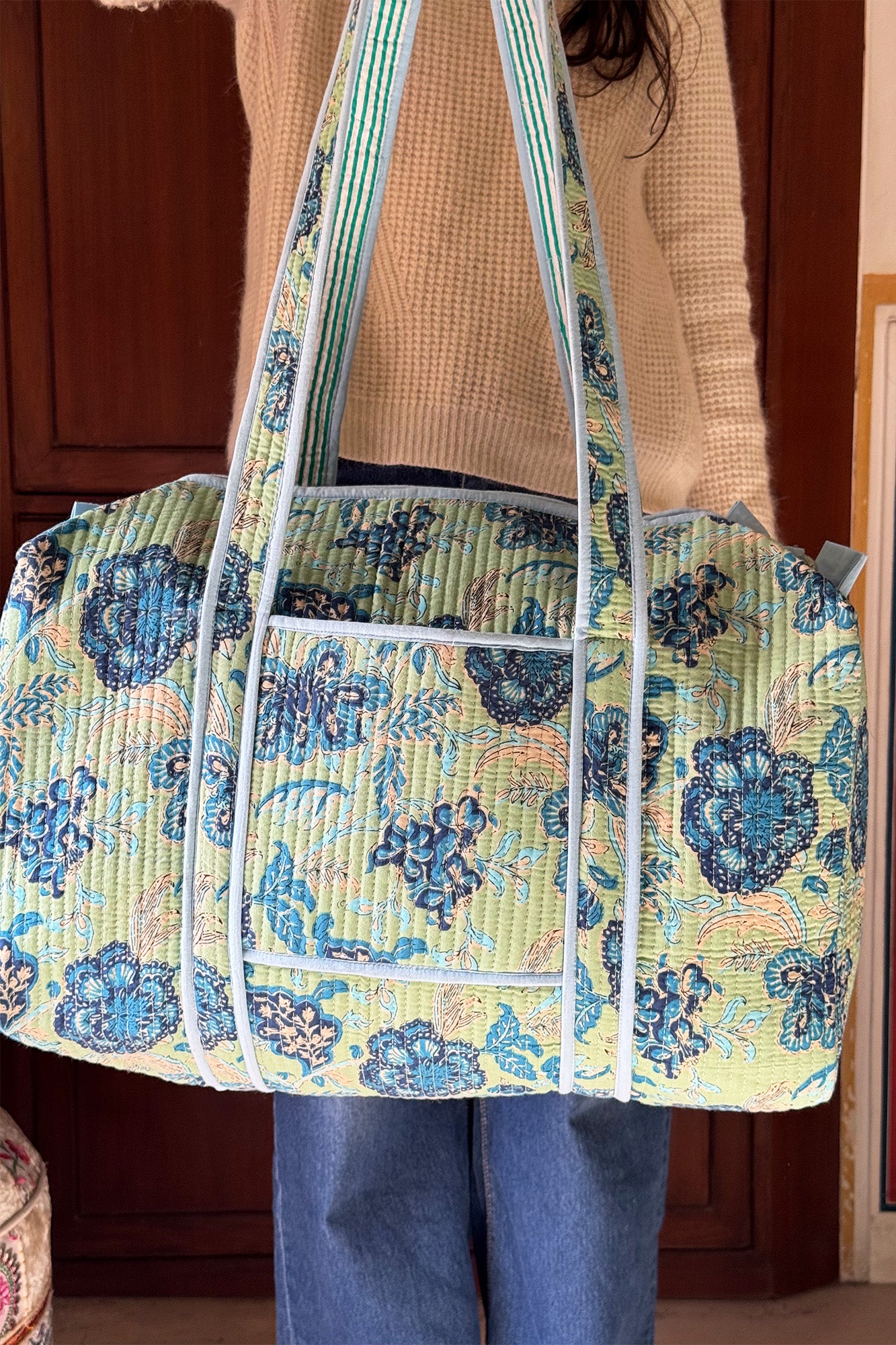 Blue Fern Duffle Bag