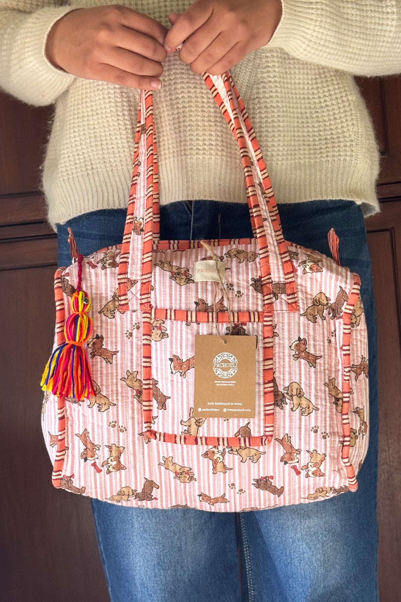 Pink Puppies Small Duffle Bag