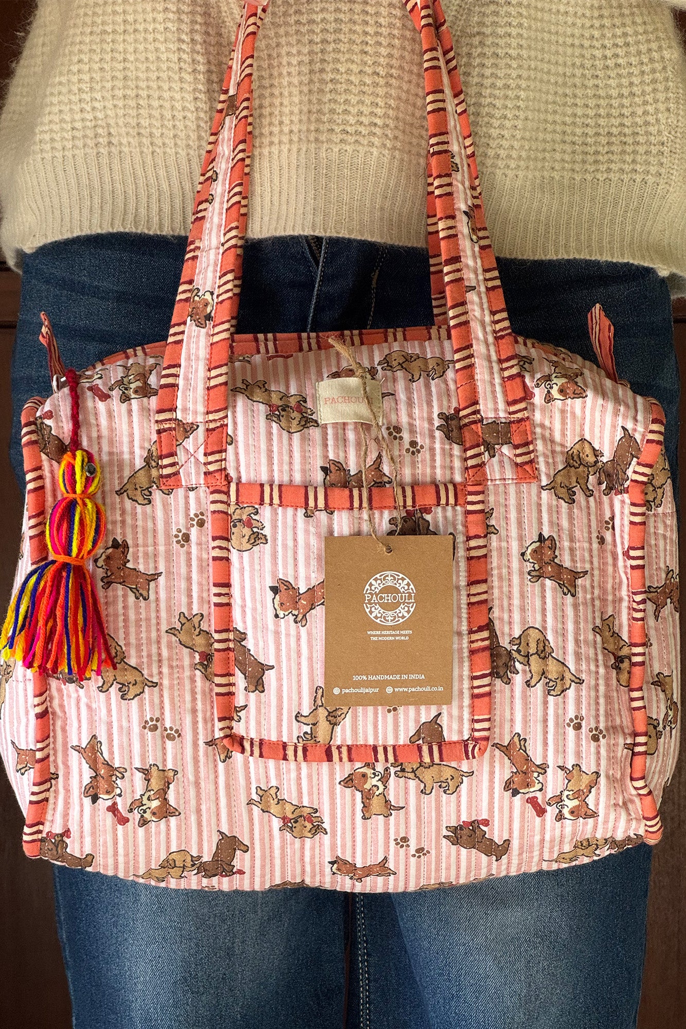Pink Puppies Small Duffle Bag