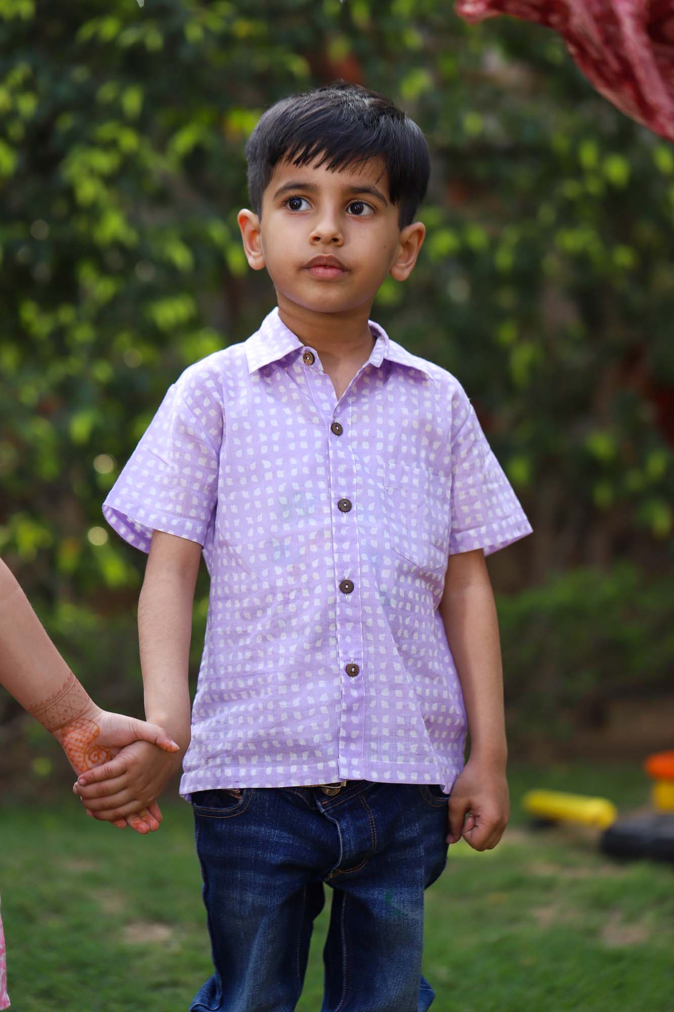 Boy Shirt Purple Diamond