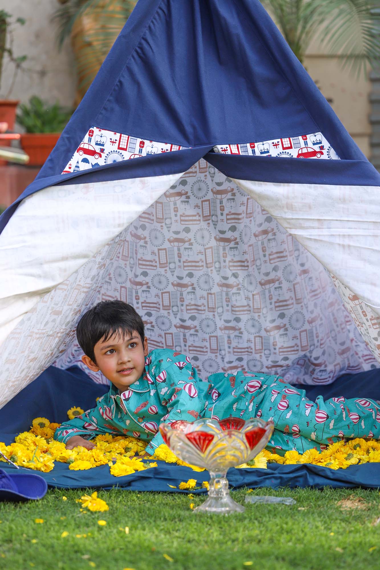 Kids Night Suit Candy Stripes