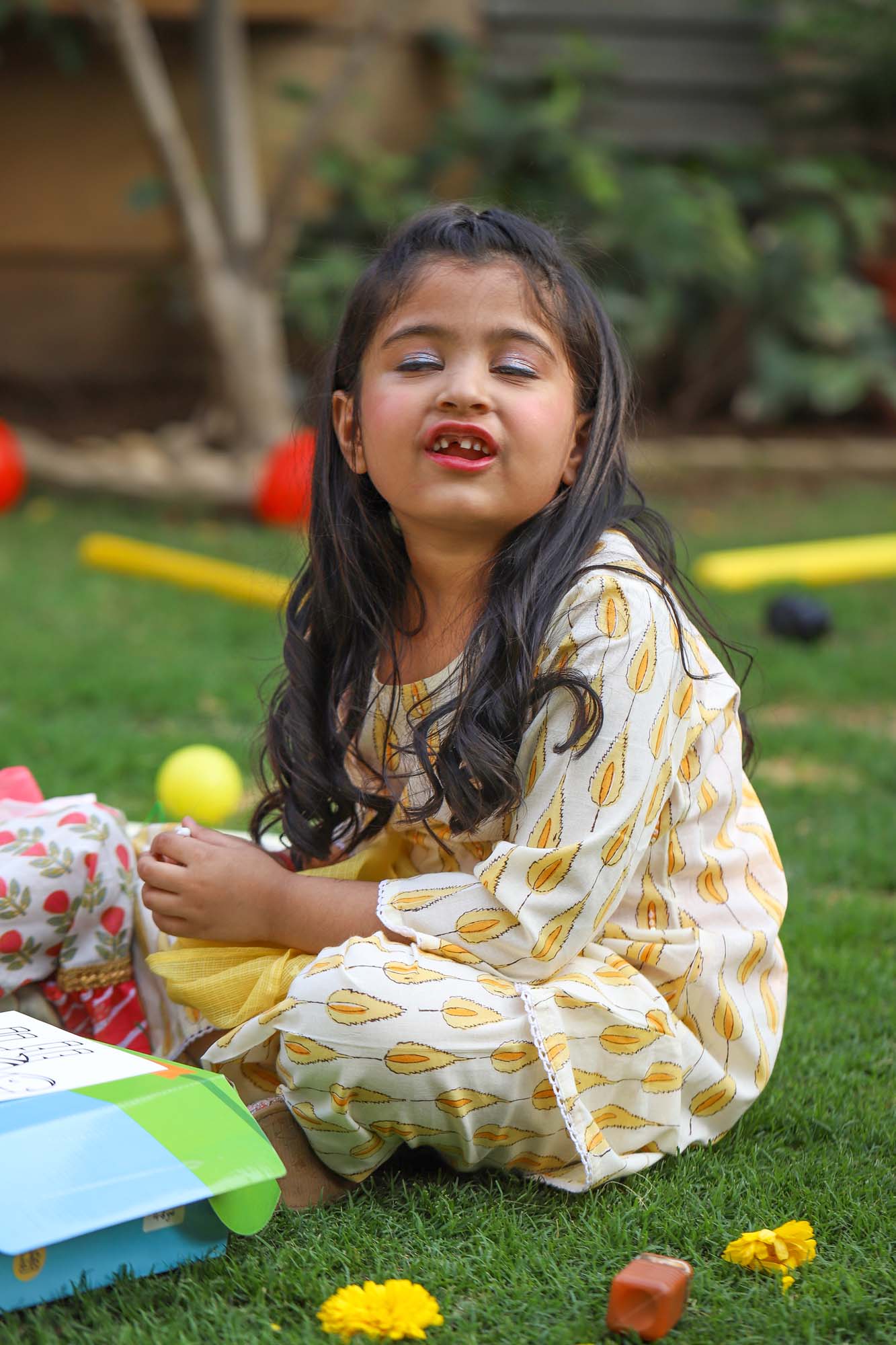 Girl Sunshine Yellow Kurta Set
