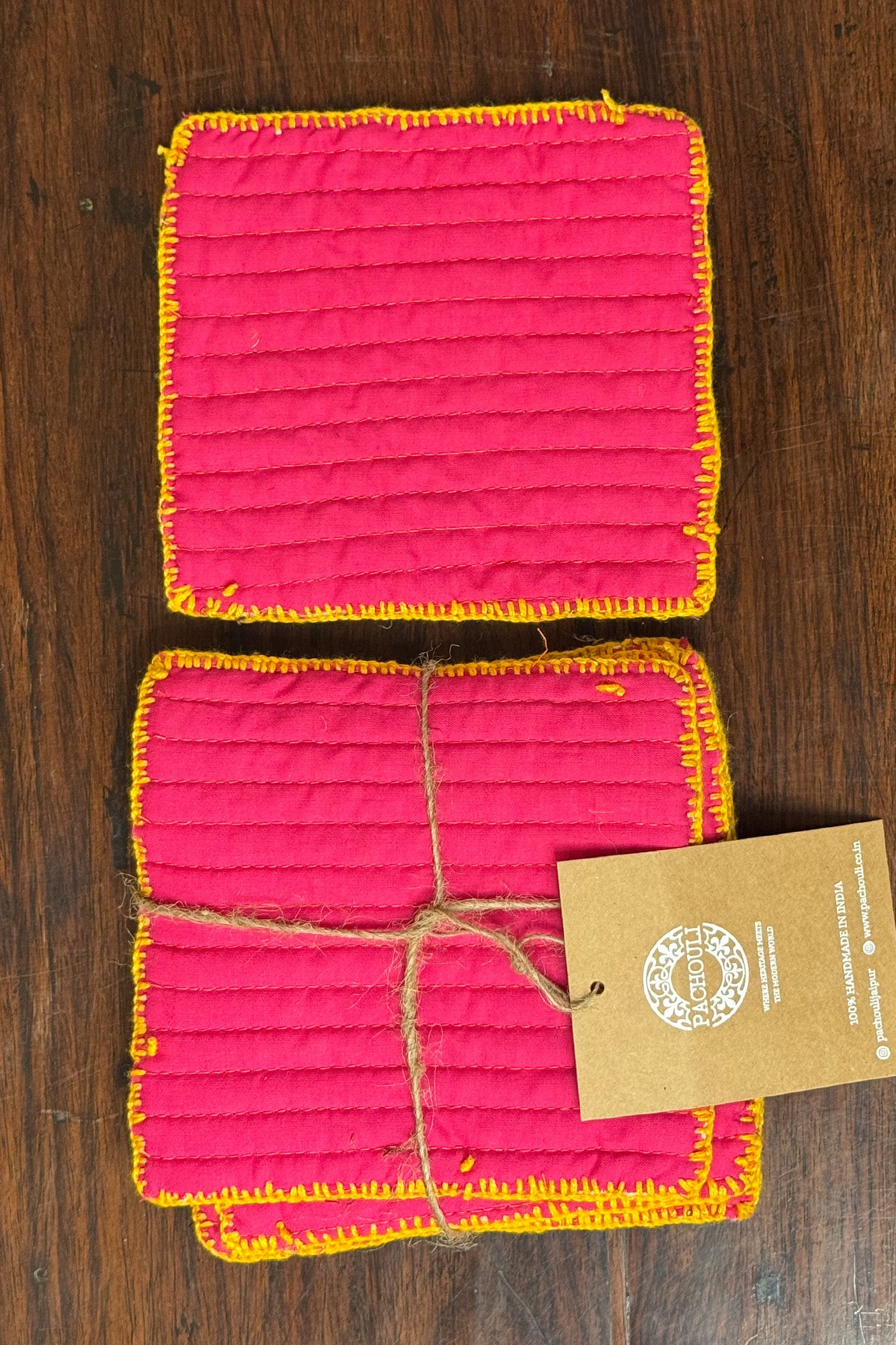Blossom Loom Quilted Reversible Coaster Set