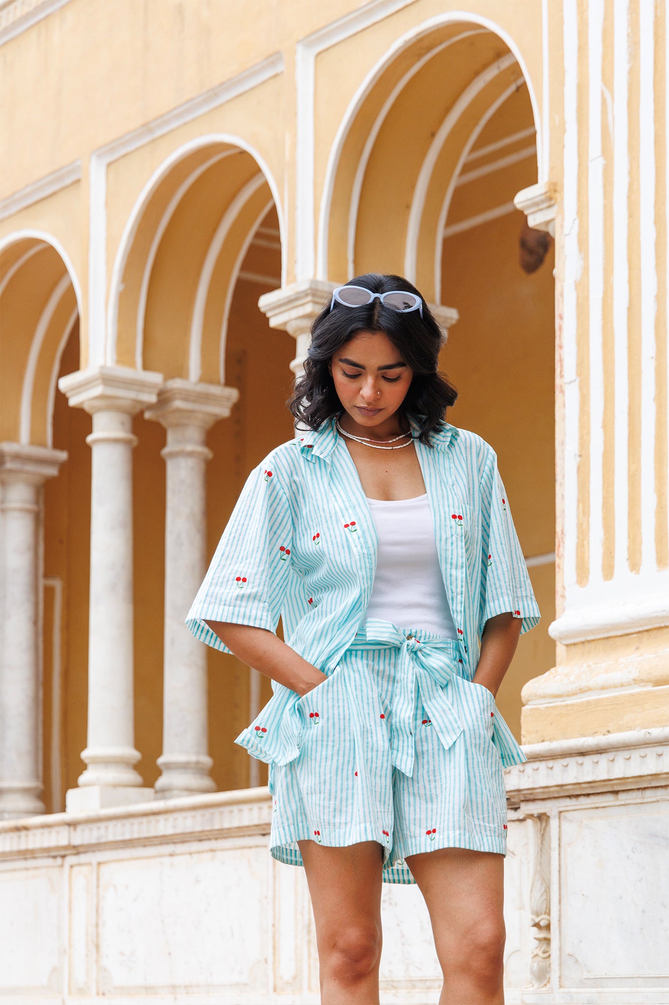 Seher Cherry Co-ord Set