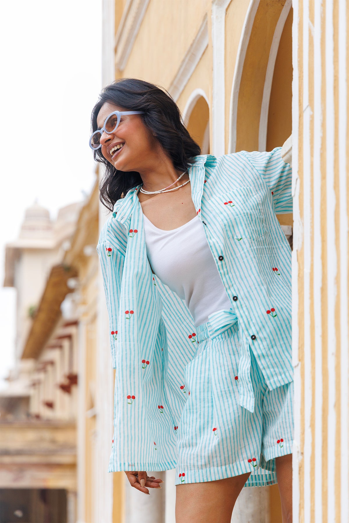 Seher Cherry Co-ord Set
