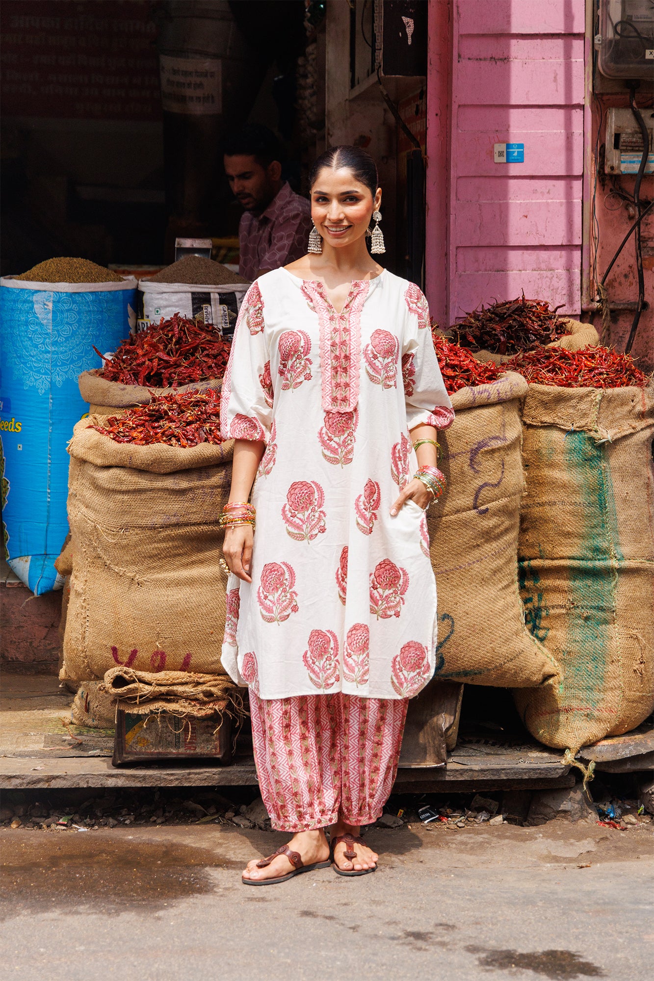 Seher Gulabi Phool Co-ord Set