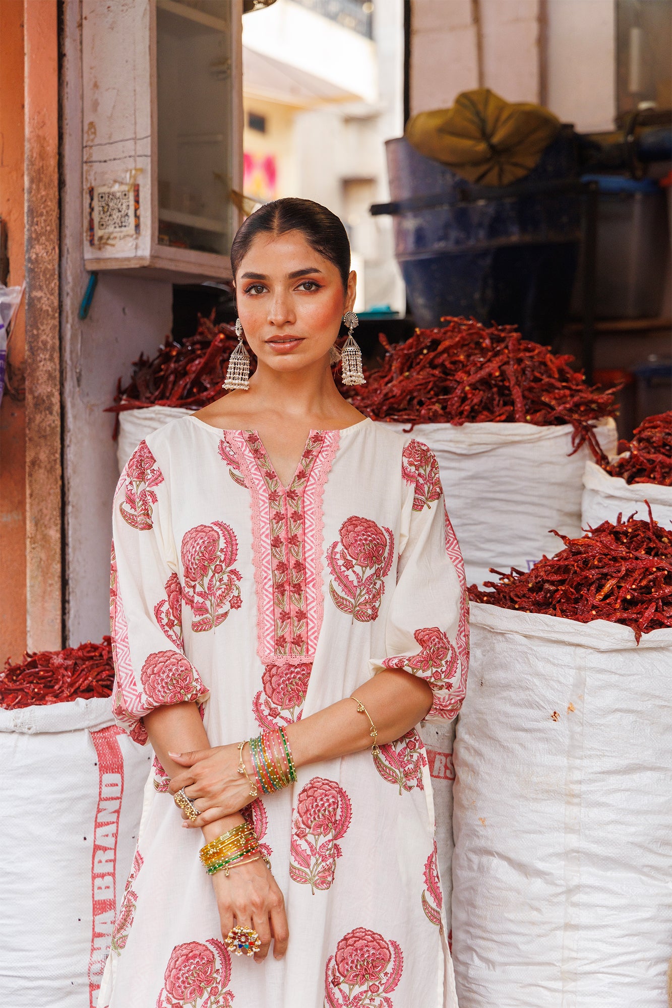Seher Gulabi Phool Co-ord Set