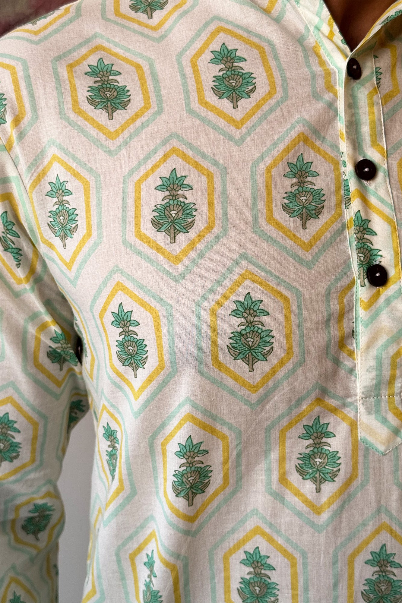 Geo Bloom Long Kurta