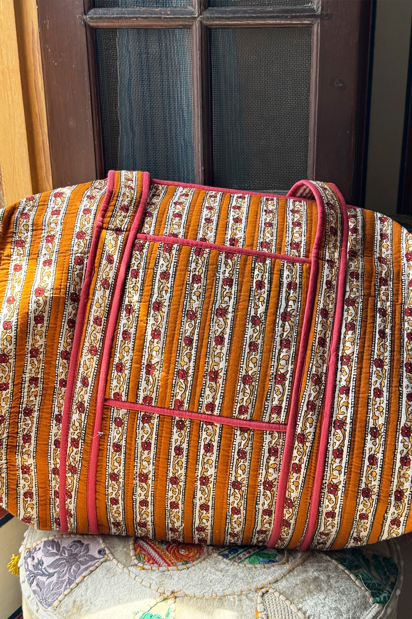 Brown Boarder Duffle Bag