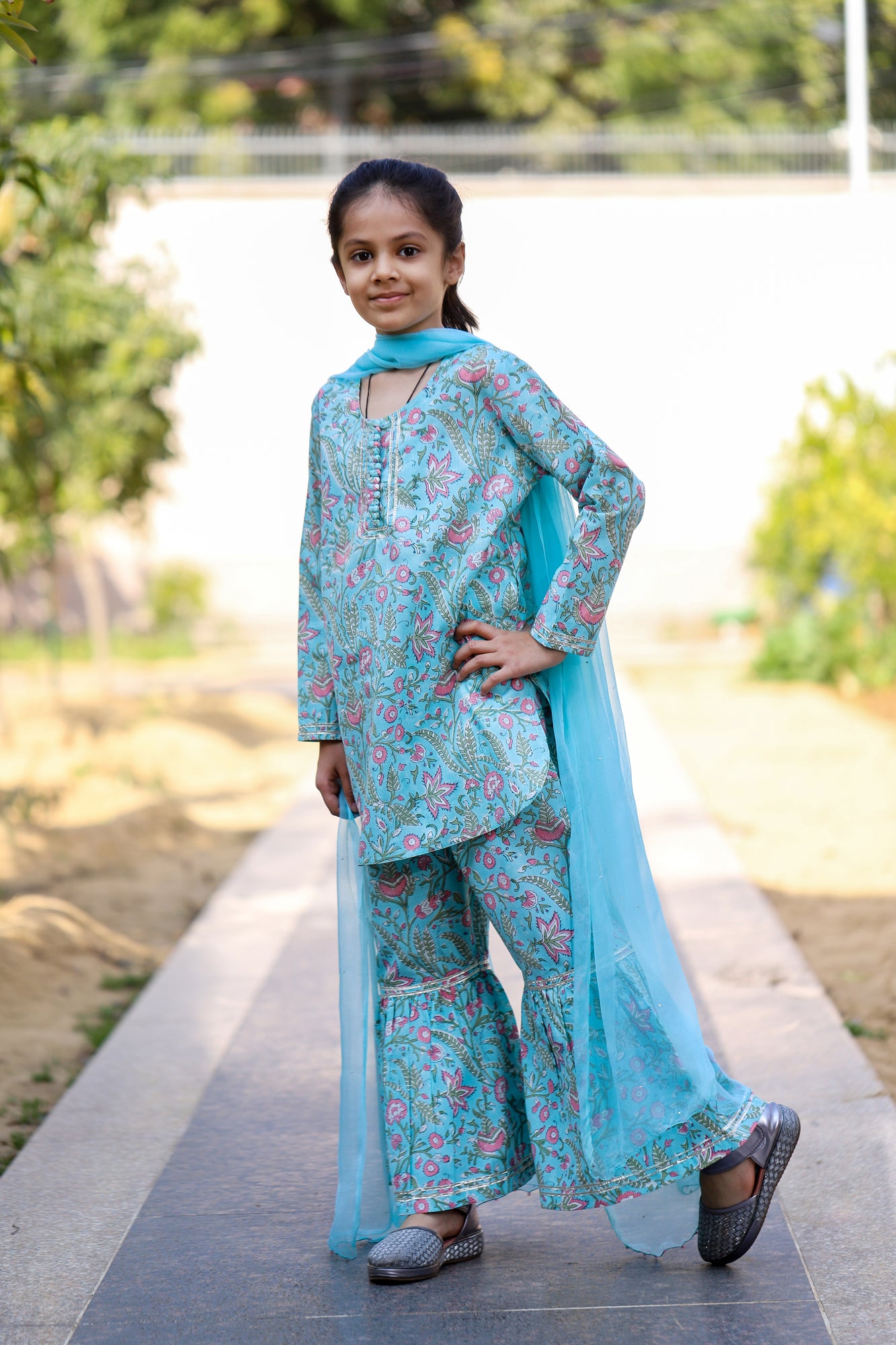 Girl Kurta Sharara Set