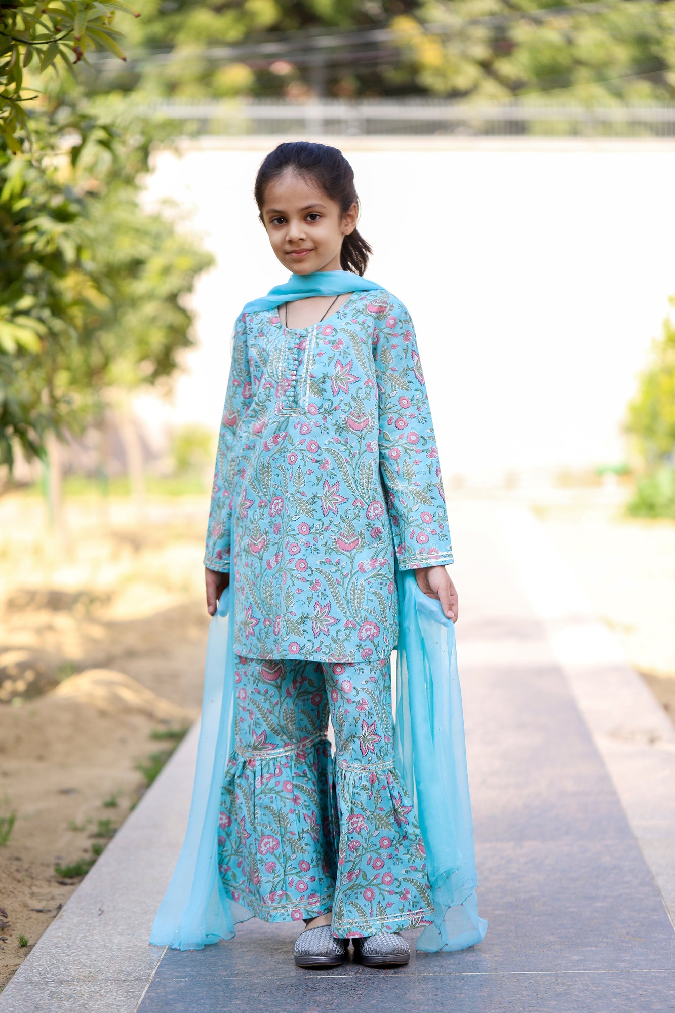 Girl Kurta Sharara Set