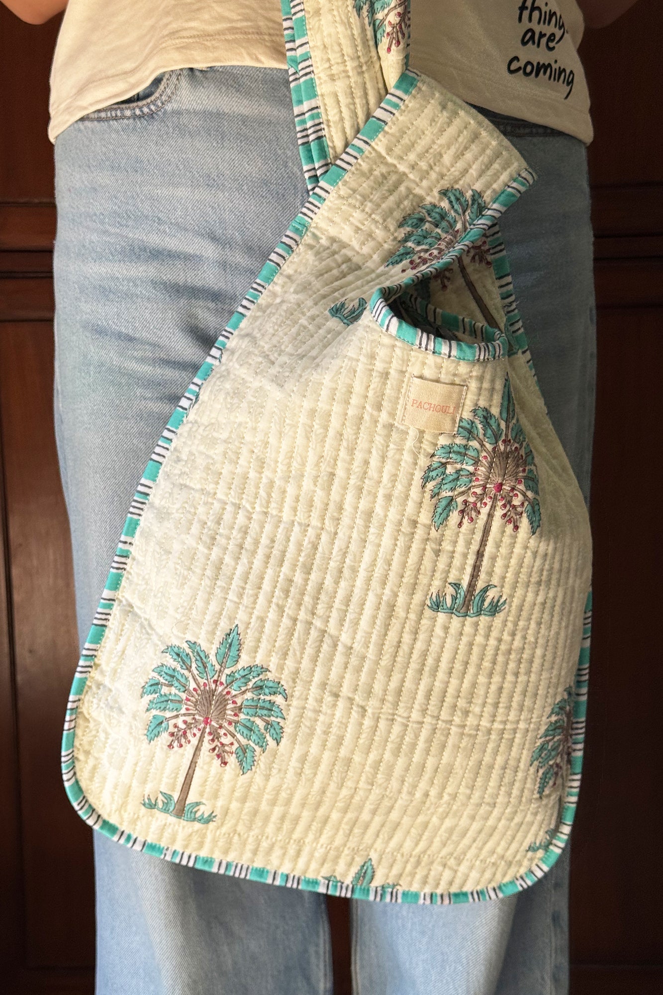 Green Palm Knot Bag