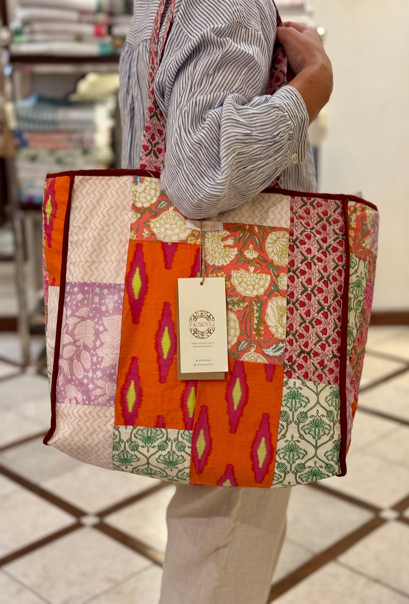 Patchwork Tote Bag