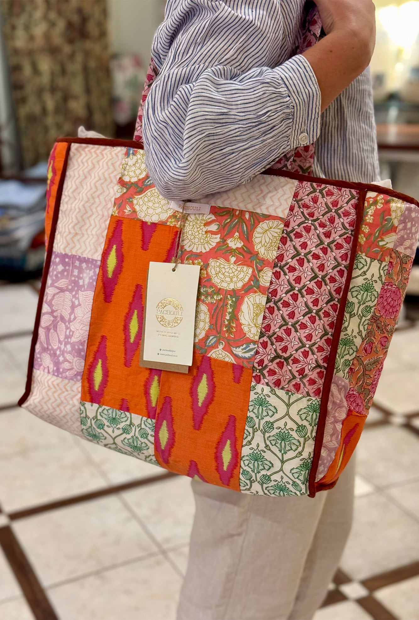 Patchwork Tote Bag