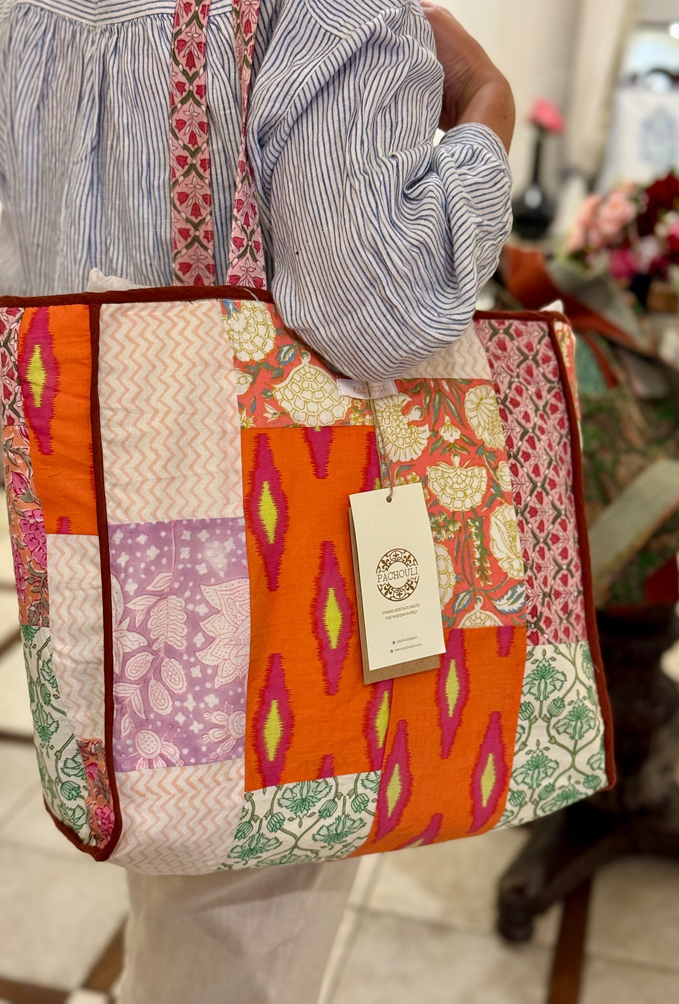 Patchwork Tote Bag