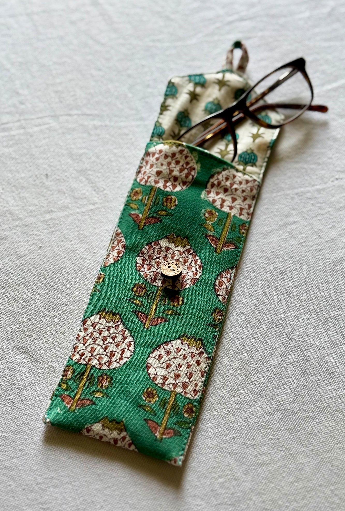 Green Mushroom Envelope Pouch