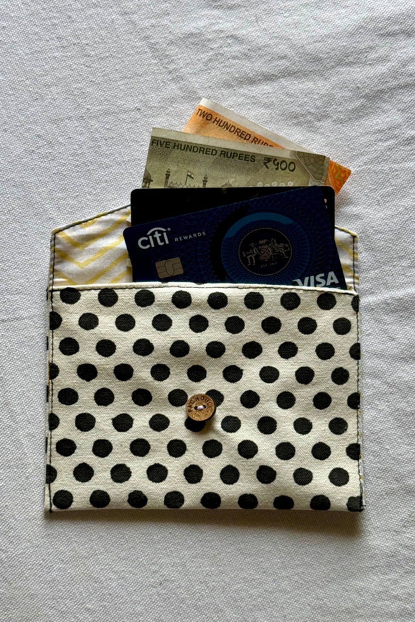 Black Dots Envelope Pouch