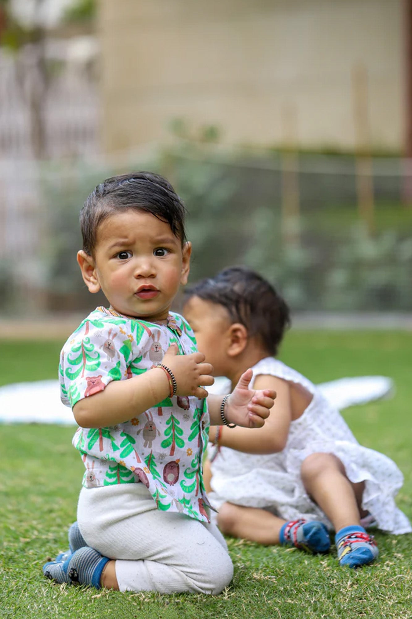 Infant Front Open Top With Shorts